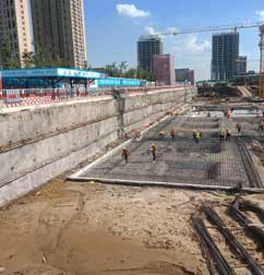 沈陽全運路萬達(dá)廣場項目基坑支護(hù)工程